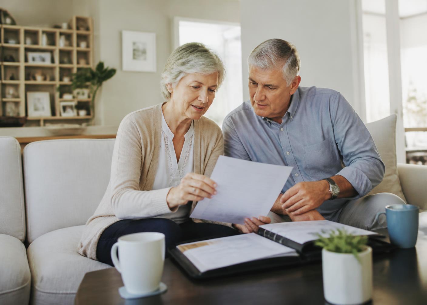 A couple planning their retirement together